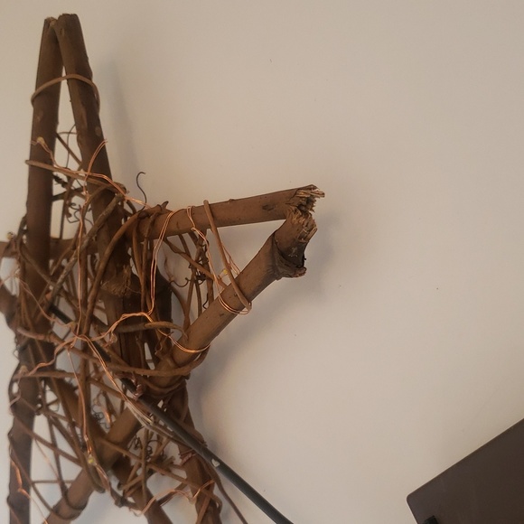 🤯3/$12 Wooden Star Tree Topper Christmas Tree Cooper Coil - Picture 3 of 5